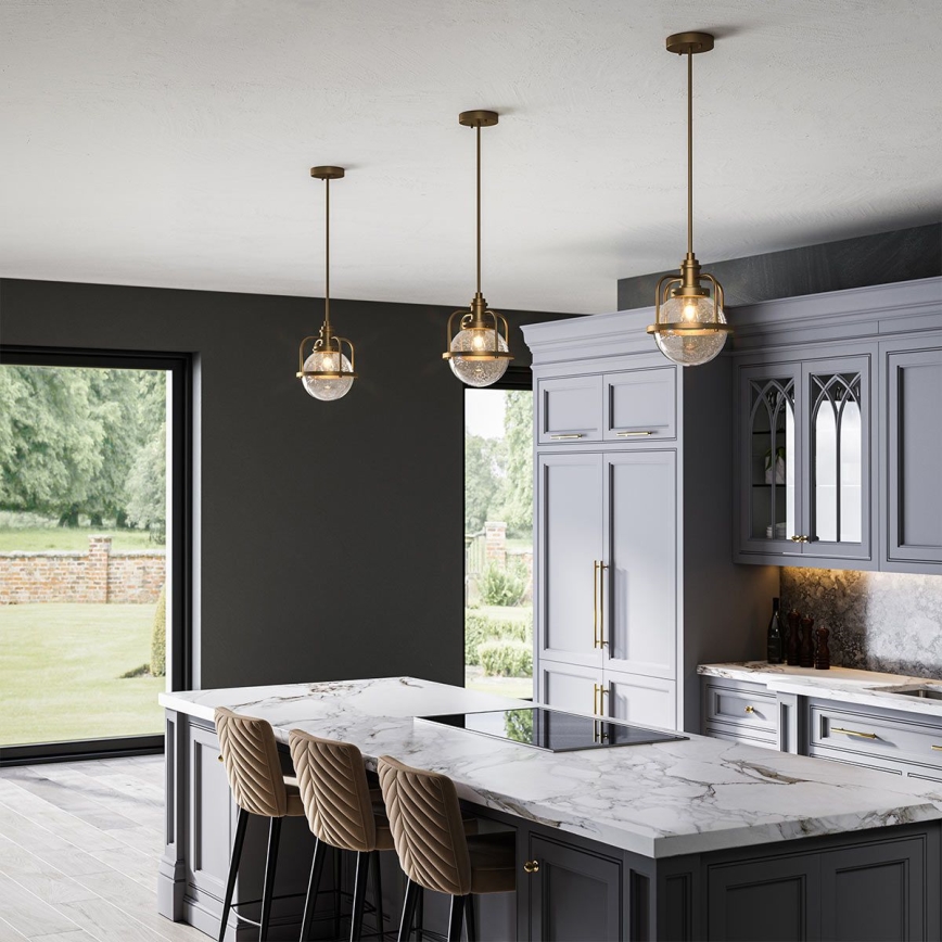 Quintiesse - Vonkajšie svietidlo na tyči TRIOCENT 1xE27/40W/230V priemer 24 cm IP44 bronzová