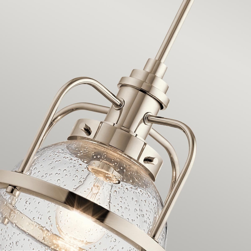 Quintiesse - Vonkajší luster na tyči TRIOCENT 1xE27/40W/230V IP44 lesklý chróm