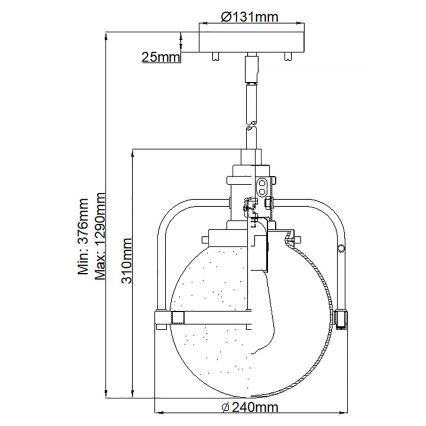 Quintiesse - Vonkajší luster na tyči TRIOCENT 1xE27/40W/230V IP44 lesklý chróm