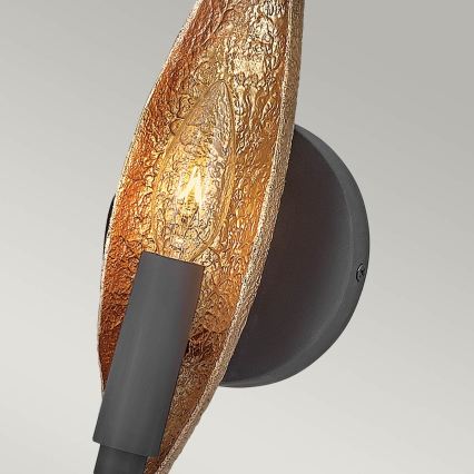 Quintiesse - Nástenné svietidlo WILLOW 1xE14/40W/230V zlatá/čierna