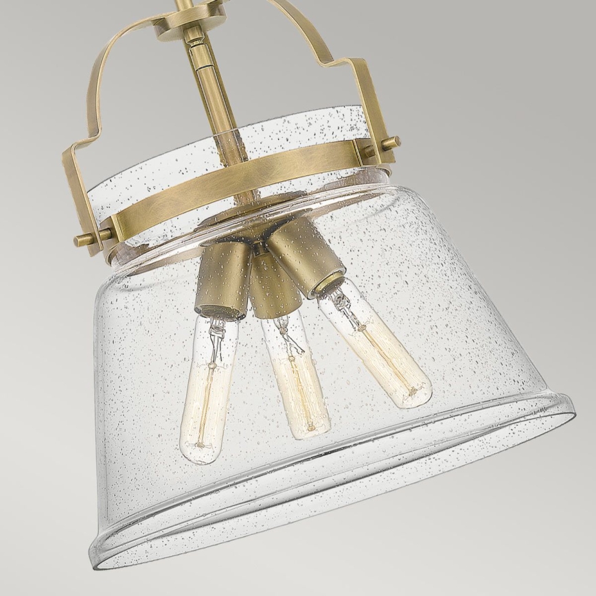 Quintiesse - Luster na tyči WIMBERLEY 3xE27/60W/230V pr. 35,6 cm zlatý