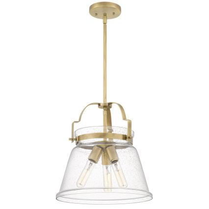 Quintiesse - Luster na tyči WIMBERLEY 3xE27/60W/230V pr. 35,6 cm zlatý