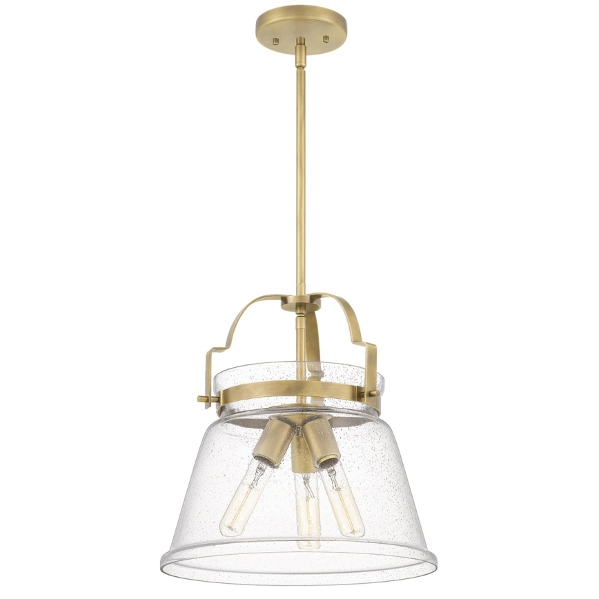 Quintiesse - Luster na tyči WIMBERLEY 3xE27/60W/230V pr. 35,6 cm zlatý