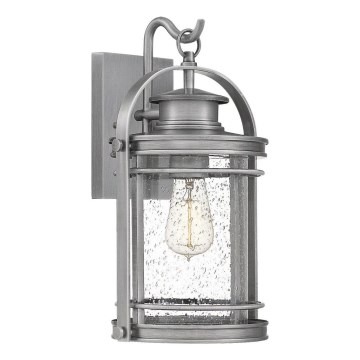 Quintiesse - Vonkajšie nástenné svietidlo BOOKER M 1xE27/60W/230V IP44 matný chróm