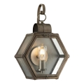 Quintiesse - Vonkajšie nástenné svietidlo HEATH M 1xE27/60W/230V IP44 bronzové