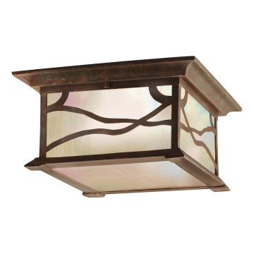 Quintiesse - Vonkajšie stropné svietidlo MORRIS 2xE27/60W/230V IP44 bronzové