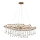 Quintiesse - Závesný luster LAGUNA 8xE14/40W/230V, priemer 106,7 cm, zlatý