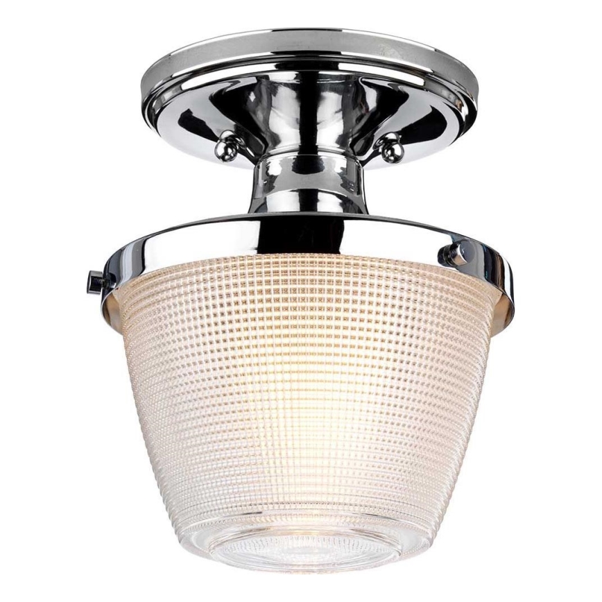 Quoizel - Kúpeľňové stropné svietidlo DUBLIN 1xE27/40W/230V IP44 lesklý chróm