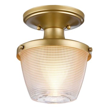 Quoizel - Kúpeľňové stropné svietidlo DUBLIN 1xE27/40W/230V IP44 zlatá