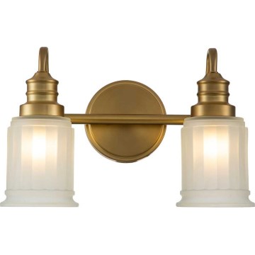 Quoizel - LED kúpeľňové nástenné svietidlo SWELL 2xG9/3W/230V IP44 zlaté