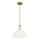 Quoizel - Luster na tyči MEJIA 1xE27/60W/230V pr. 35,6 cm mosadz