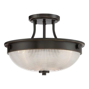Quoizel - Prisadený luster MANTLE 2xE27/60W/230V bronzová