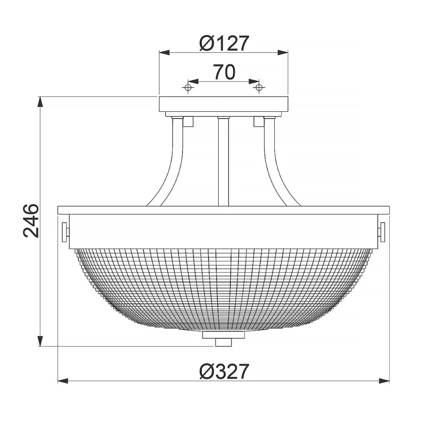 Quoizel - Prisadený luster MANTLE 2xE27/60W/230V mosadz