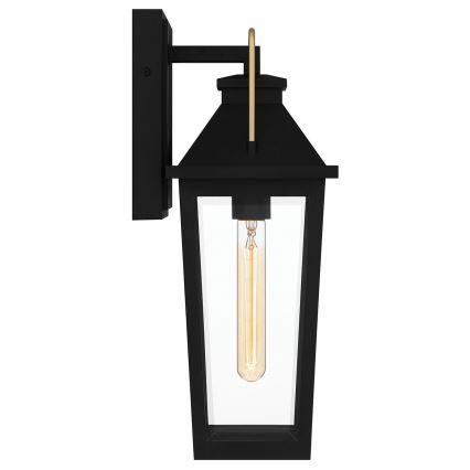 Quoizel - Vonkajšie nástenné svietidlo BUCKLEY M 1xE27/40W/230V IP44 čierna