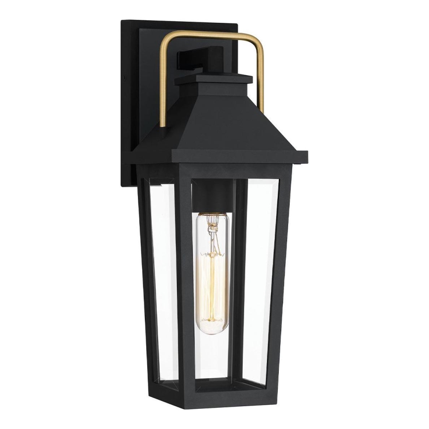 Quoizel - Vonkajšie nástenné svietidlo BUCKLEY S 1xE27/40W/230V IP44 čierna