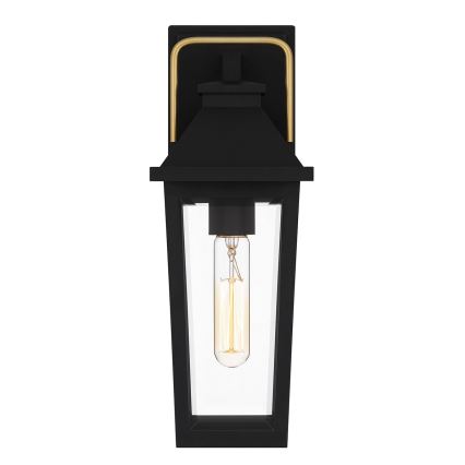 Quoizel - Vonkajšie nástenné svietidlo BUCKLEY S 1xE27/40W/230V IP44 čierna