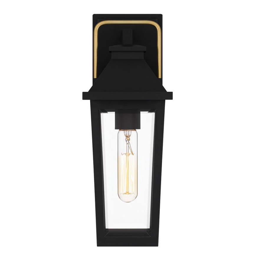 Quoizel - Vonkajšie nástenné svietidlo BUCKLEY S 1xE27/40W/230V IP44 čierna