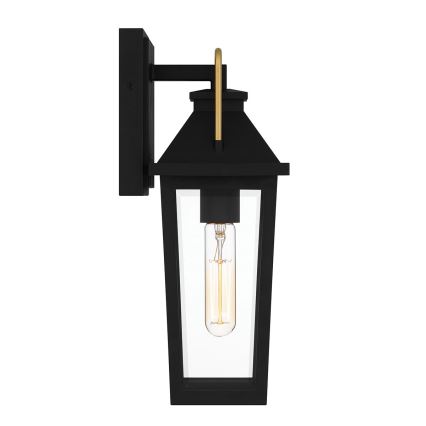 Quoizel - Vonkajšie nástenné svietidlo BUCKLEY S 1xE27/40W/230V IP44 čierna