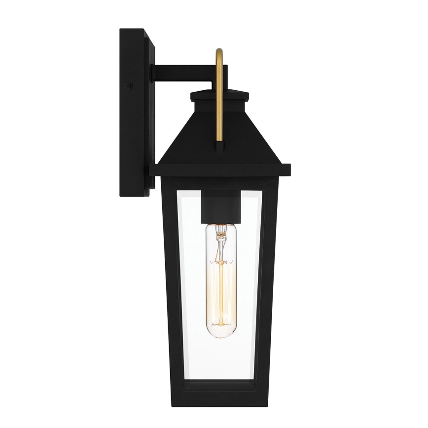 Quoizel - Vonkajšie nástenné svietidlo BUCKLEY S 1xE27/40W/230V IP44 čierna