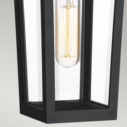 Quoizel - Vonkajšie nástenné svietidlo BUCKLEY S 1xE27/40W/230V IP44 čierna