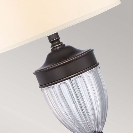 Quoizel - Stolná lampa DENNISON 1xE27/60W/230V bronzová