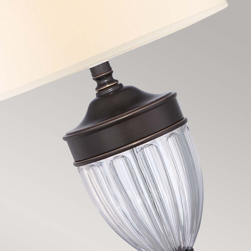 Quoizel - Stolná lampa DENNISON 1xE27/60W/230V bronzová