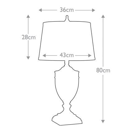 Quoizel - Stolná lampa DENNISON 1xE27/60W/230V bronzová