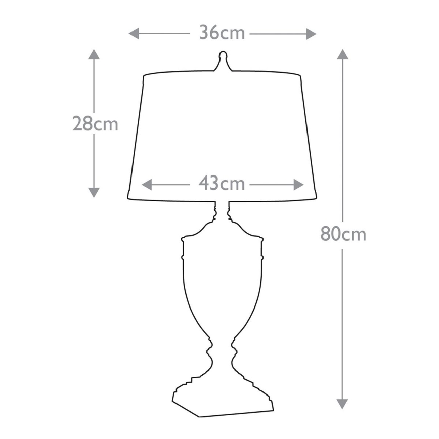 Quoizel - Stolná lampa DENNISON 1xE27/60W/230V bronzová