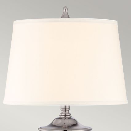 Quoizel - Stolná lampa DENNISON 1xE27/60W/230V lesklý chróm