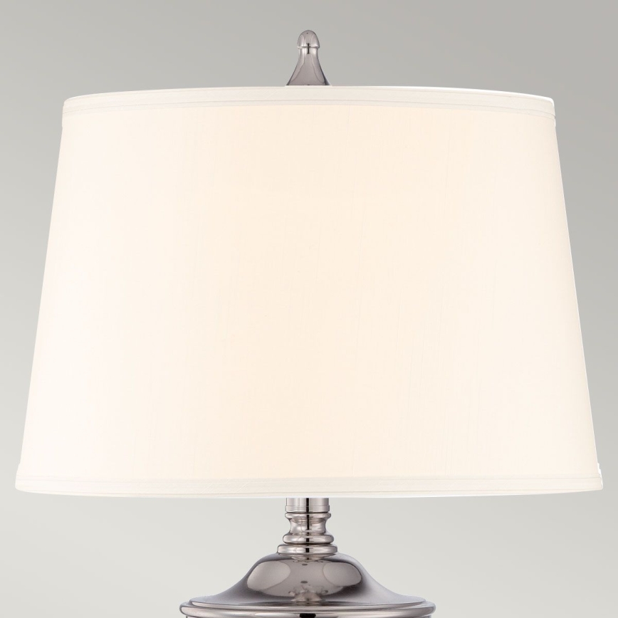 Quoizel - Stolná lampa DENNISON 1xE27/60W/230V lesklý chróm