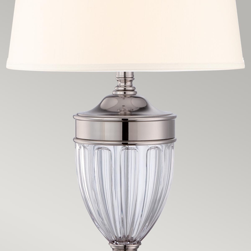 Quoizel - Stolná lampa DENNISON 1xE27/60W/230V lesklý chróm