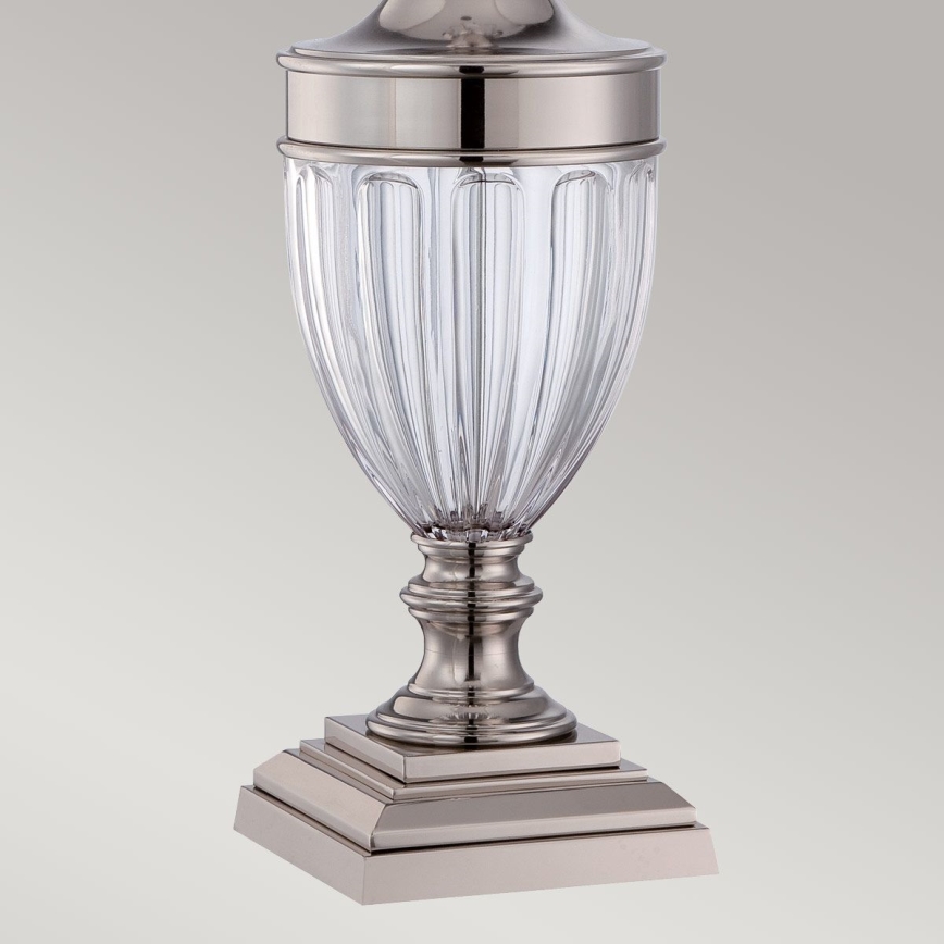 Quoizel - Stolná lampa DENNISON 1xE27/60W/230V lesklý chróm