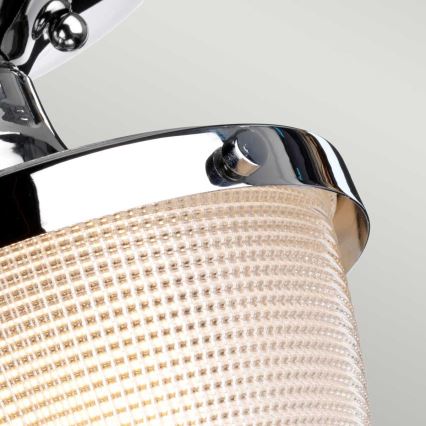 Quoizel - Kúpeľňové stropné svietidlo DUBLIN 1xE27/40W/230V IP44 lesklý chróm