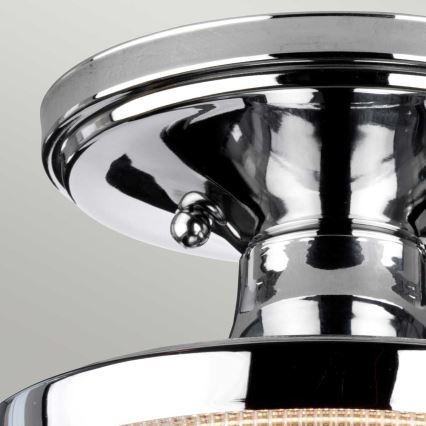 Quoizel - Kúpeľňové stropné svietidlo DUBLIN 1xE27/40W/230V IP44 lesklý chróm