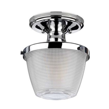 Quoizel - Kúpeľňové stropné svietidlo DUBLIN 1xE27/40W/230V IP44 lesklý chróm