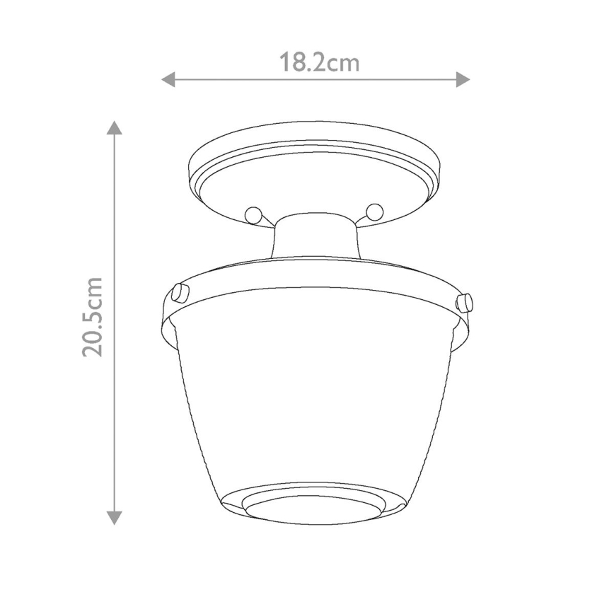 Quoizel - Kúpeľňové stropné svietidlo DUBLIN 1xE27/40W/230V IP44 zlatá