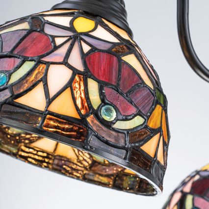 Quoizel - Závesný luster na reťazi Tiffany LARISSA 3xE27/60W/230V pr. 63,6 cm