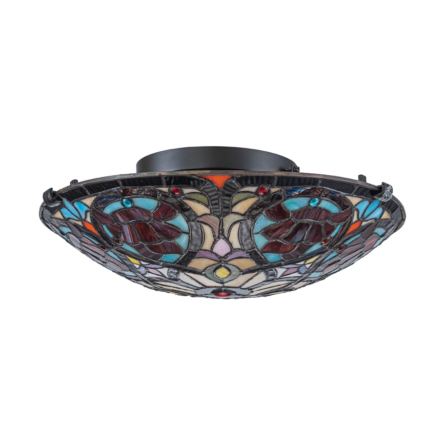Quoizel - Stropné svietidlo Tiffany LARISSA 2xE27/40W/230V pr. 41,2 cm