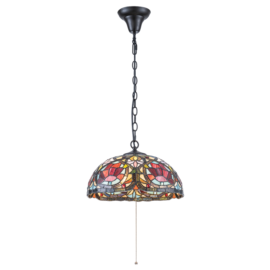 Quoizel - Luster na reťazi Tiffany LARISSA 3xE27/60W/230V priemer 38,5 cm