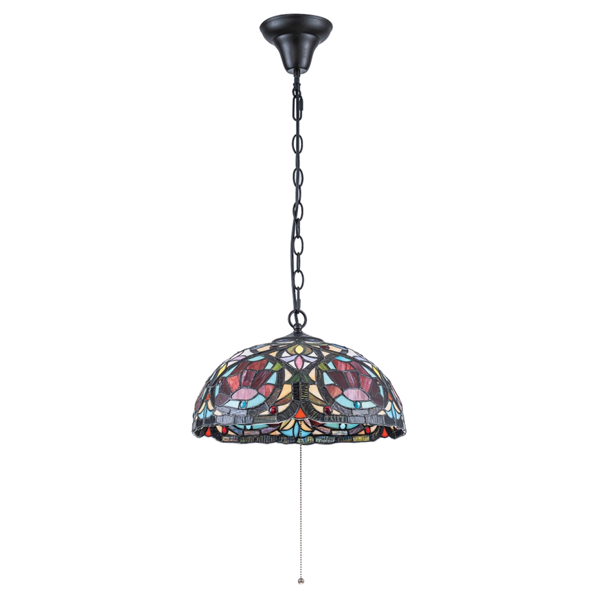 Quoizel - Luster na reťazi Tiffany LARISSA 3xE27/60W/230V priemer 38,5 cm