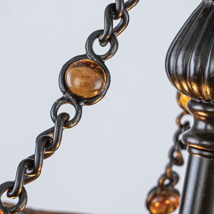 Quoizel - Prísadený luster Tiffany LARISSA 2xE27/60W/230V priemer 35 cm