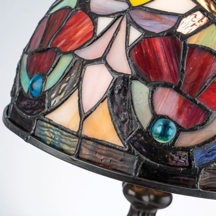 Quoizel - Stolná lampa Tiffany LARISSA 1xE14/40W/230V priemer 20 cm