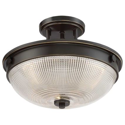 Quoizel - Prisadený luster MANTLE 2xE27/60W/230V bronzová