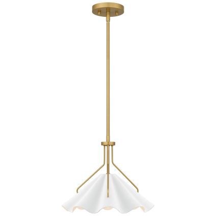 Quoizel - Luster na tyči MEJIA 1xE27/60W/230V pr. 35,6 cm mosadz