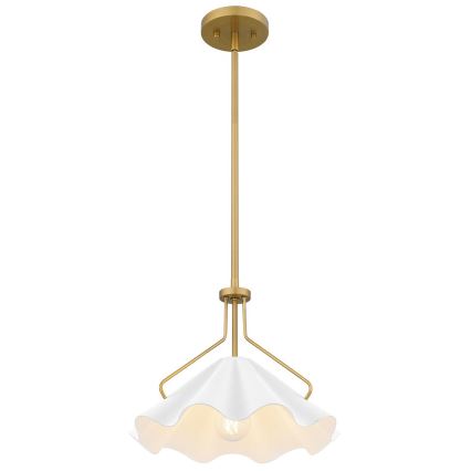 Quoizel - Luster na tyči MEJIA 1xE27/60W/230V pr. 35,6 cm mosadz