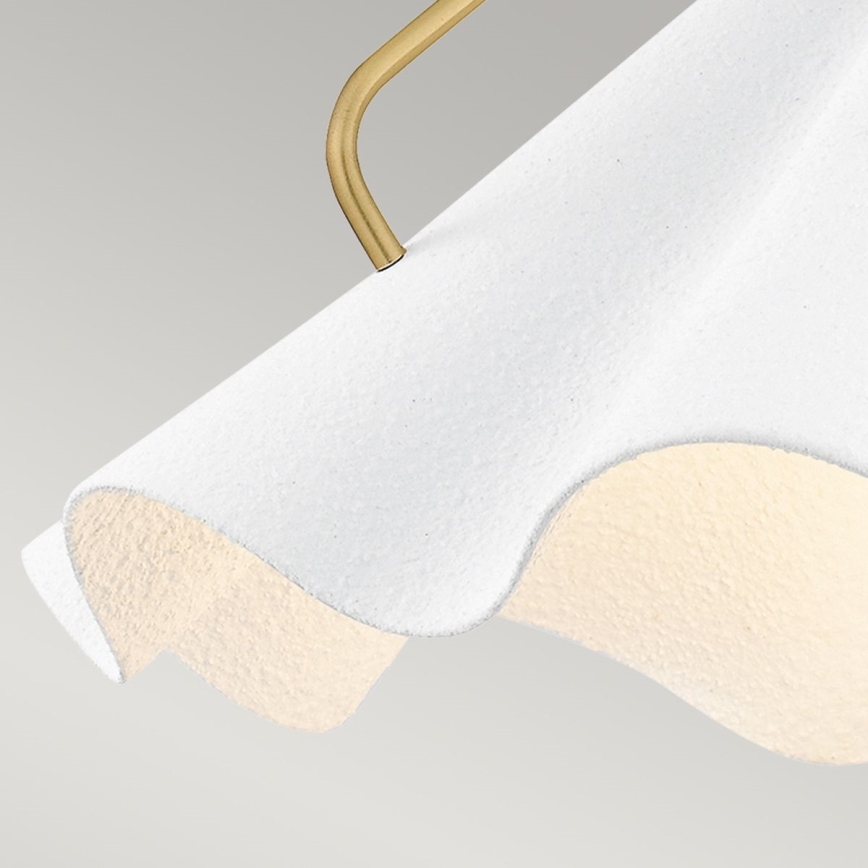 Quoizel - Luster na tyči MEJIA 1xE27/60W/230V pr. 35,6 cm mosadz