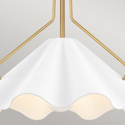 Quoizel - Luster na tyči MEJIA 1xE27/60W/230V pr. 35,6 cm mosadz