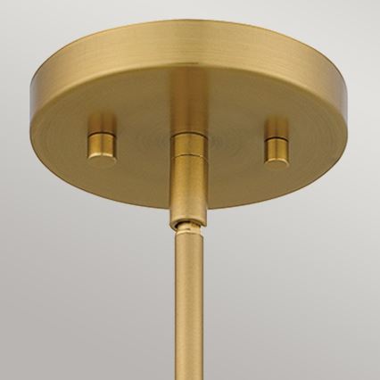 Quoizel - Luster na tyči MEJIA 1xE27/60W/230V pr. 35,6 cm mosadz