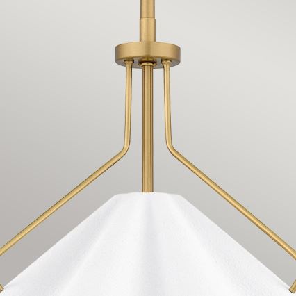 Quoizel - Luster na tyči MEJIA 1xE27/60W/230V pr. 35,6 cm mosadz