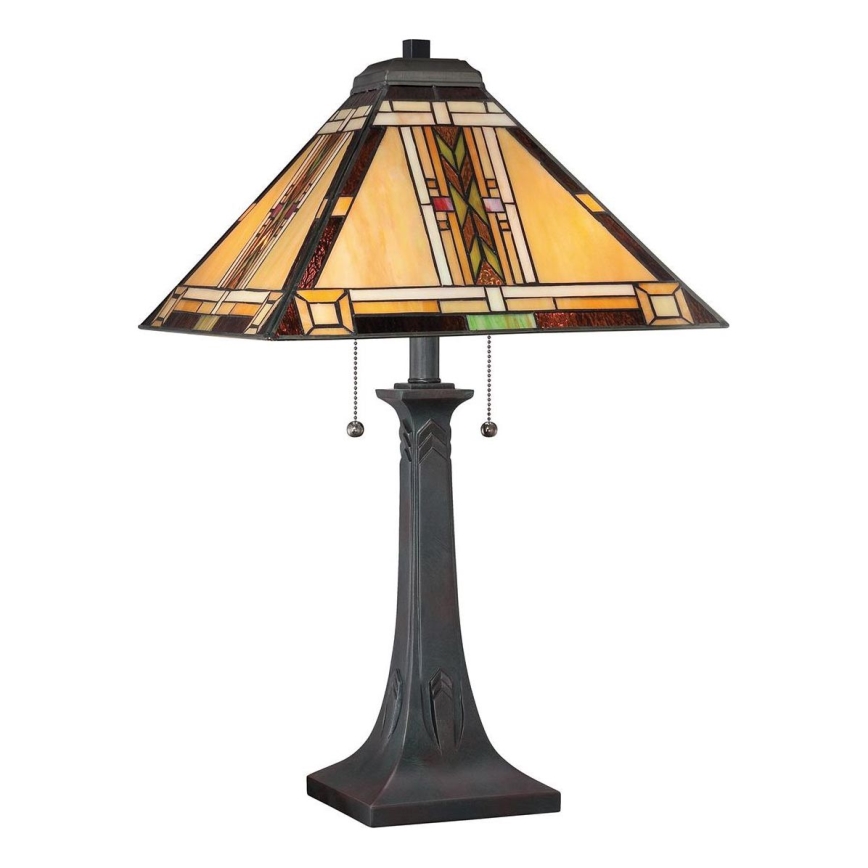Quoizel - Stolná lampa Tiffany NAVAJO 2xE27/60W/230V